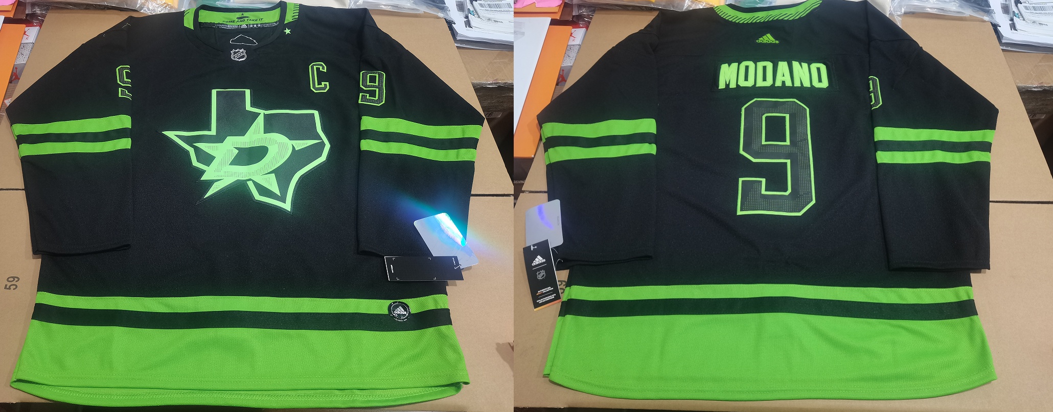 Men's Dallas Stars Mike Modano #9 Black jersey